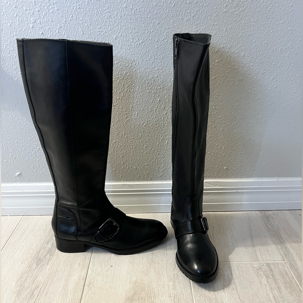 Donald J. Pliner Bibi Leather Knee High Boots 6m